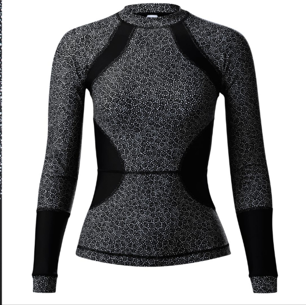 lululemon athletica Black and White Swim Top